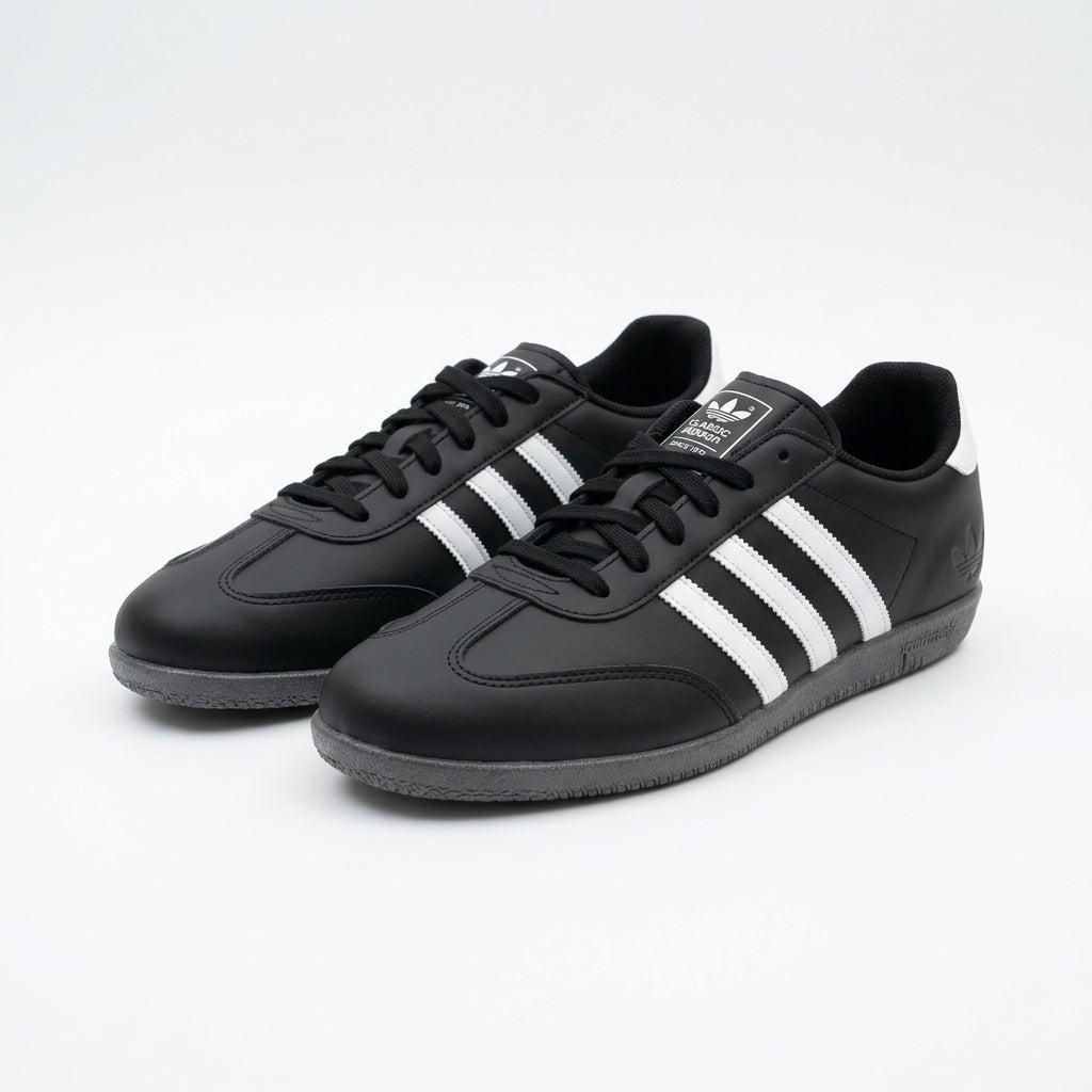 Urban Sprint Black & White Retro Lace-Up Sneakers for Men