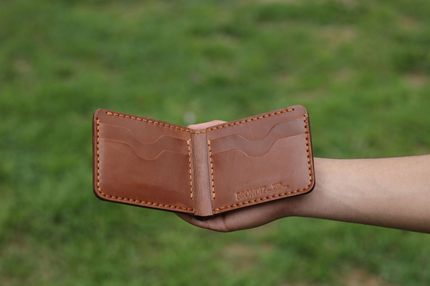 Horizontal Leather Wallet Flora