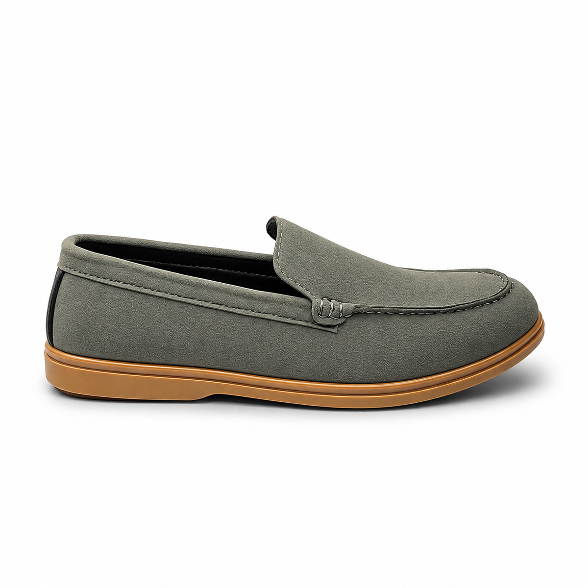 Obsidian Luxe Charcoal Loafers with Gold Signature Hardware (Copy)