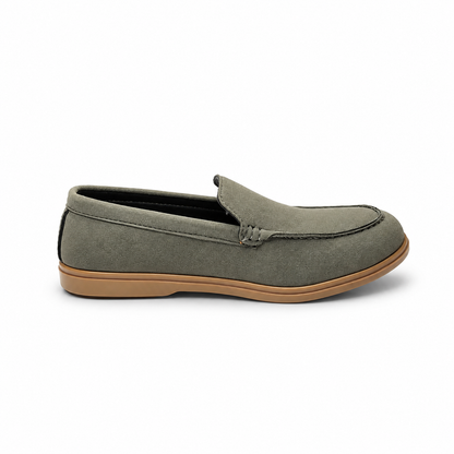 Obsidian Luxe Charcoal Loafers with Gold Signature Hardware (Copy)