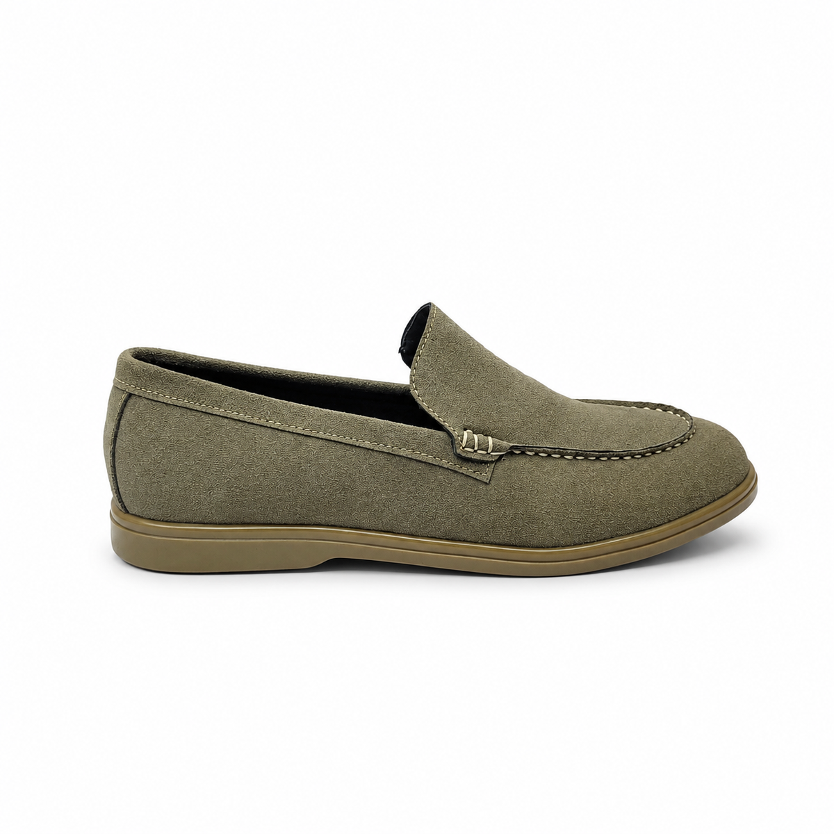 Obsidian Luxe Charcoal Loafers with Gold Signature Hardware (Copy)