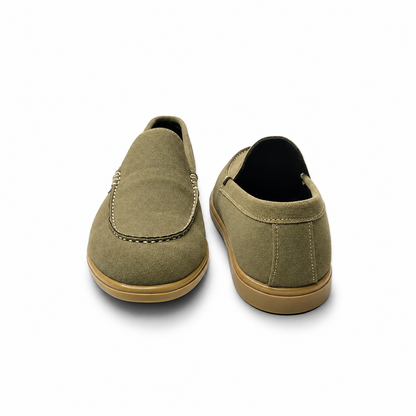 Obsidian Luxe Charcoal Loafers with Gold Signature Hardware (Copy)