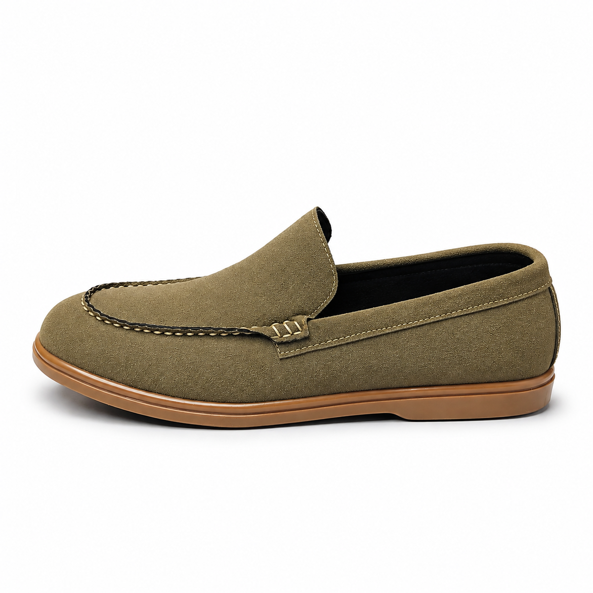 Obsidian Luxe Charcoal Loafers with Gold Signature Hardware (Copy)
