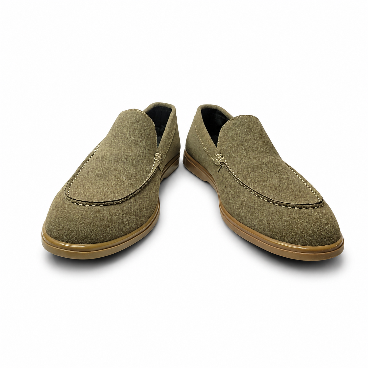 Obsidian Luxe Charcoal Loafers with Gold Signature Hardware (Copy)