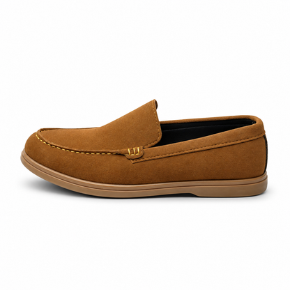 Obsidian Luxe Charcoal Loafers with Gold Signature Hardware (Copy)