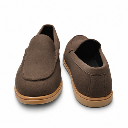 Obsidian Luxe Charcoal Loafers with Gold Signature Hardware (Copy)