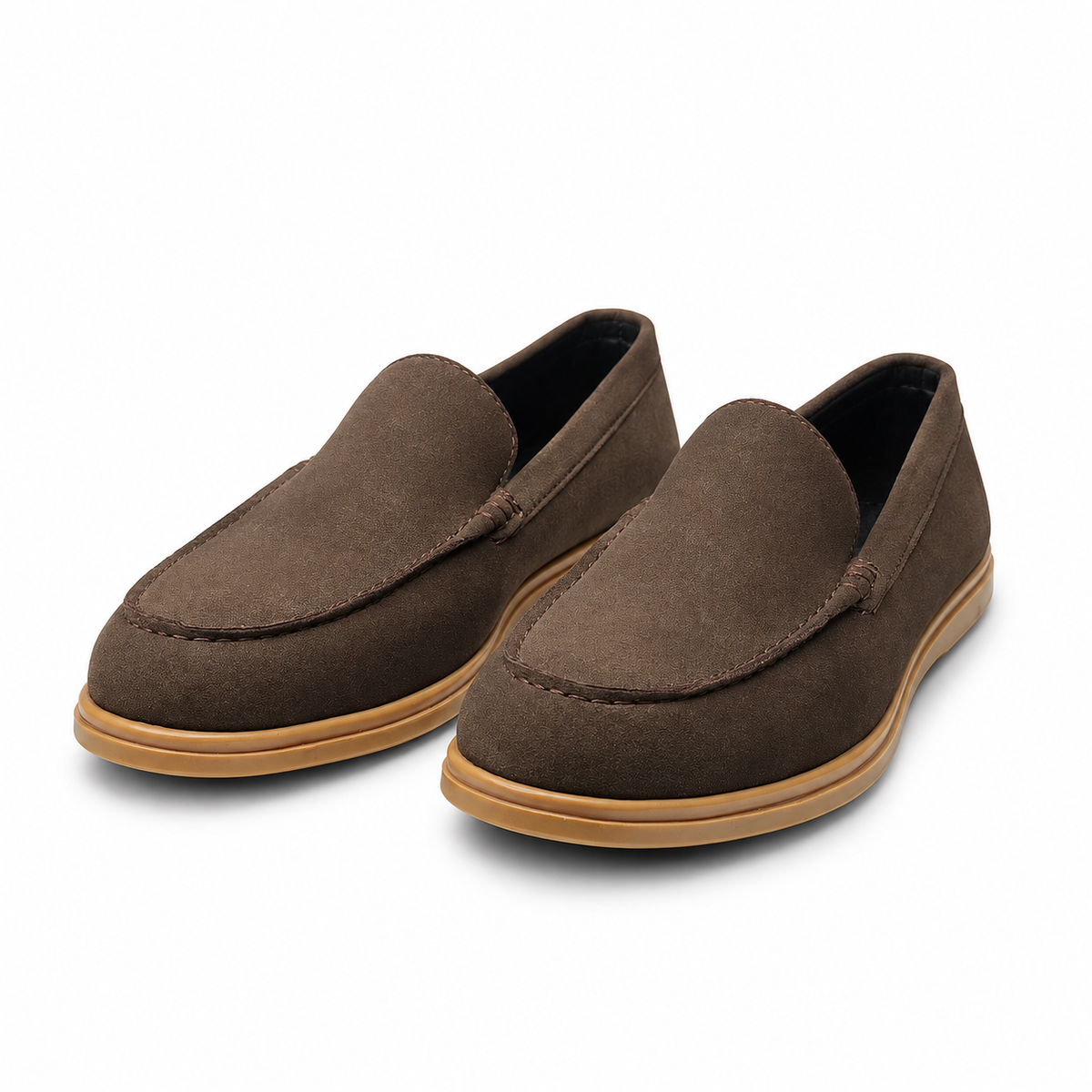 Obsidian Luxe Charcoal Loafers with Gold Signature Hardware (Copy)