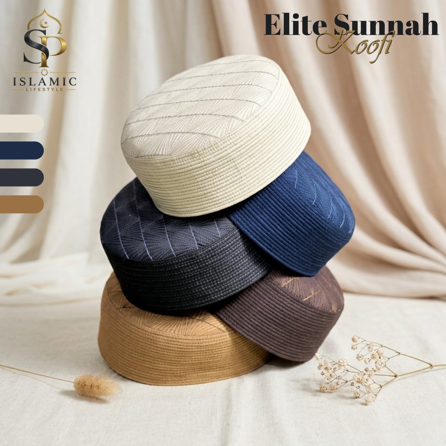 Koofi Caps Pakistan – Buy Islamic Topi Online | Elite Sunnah