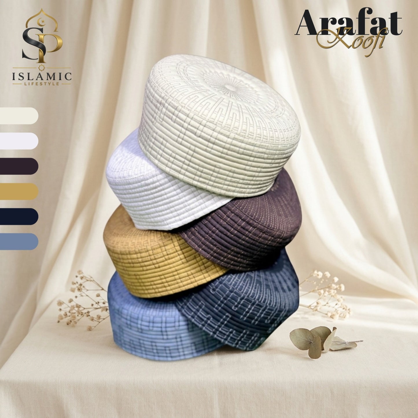 Arafat Koofi Caps Pakistan – Buy Islamic Topi Online | Islamic Lifestyle