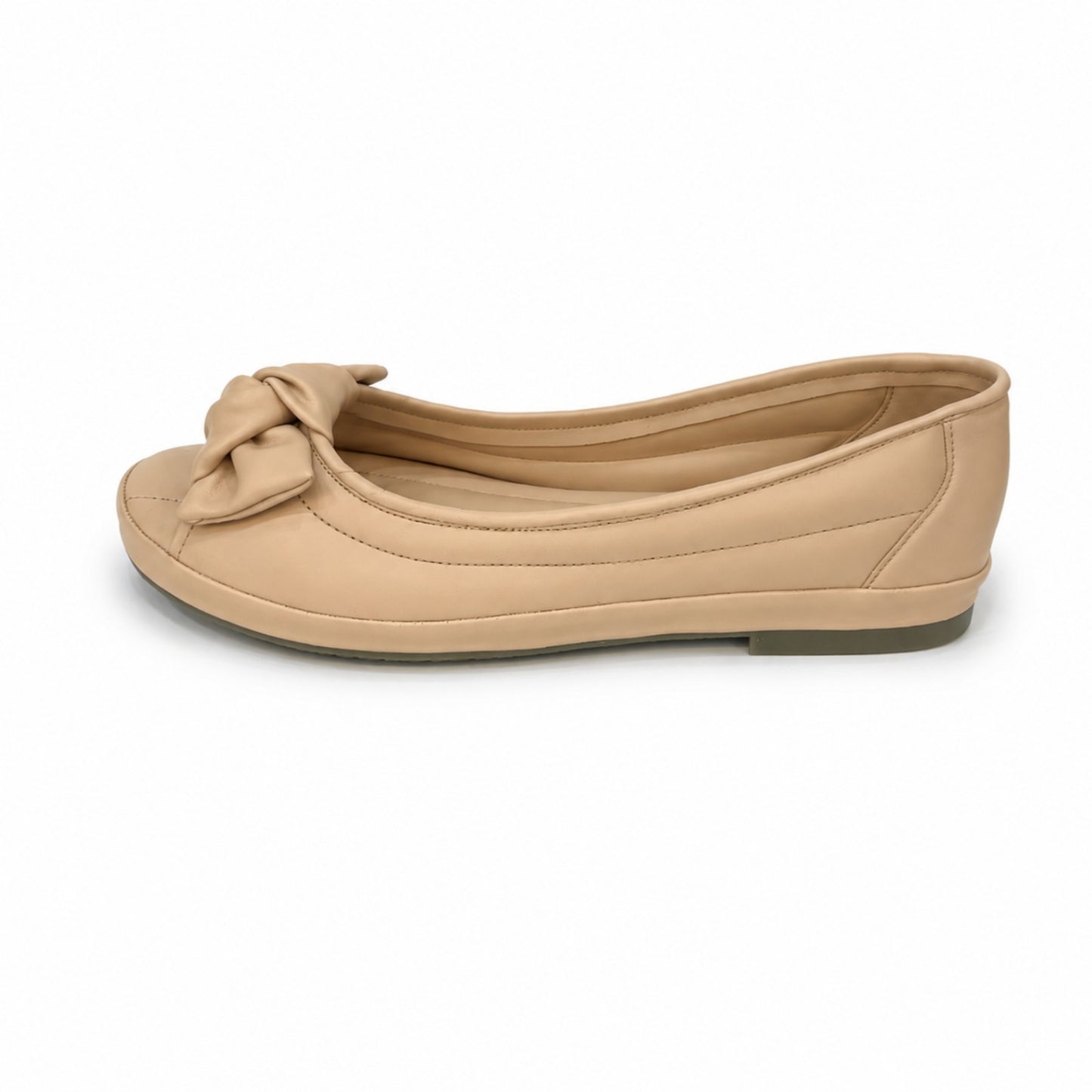 Women’s Beige Bow Semi-Pumps | Comfortable Elegant Shoes